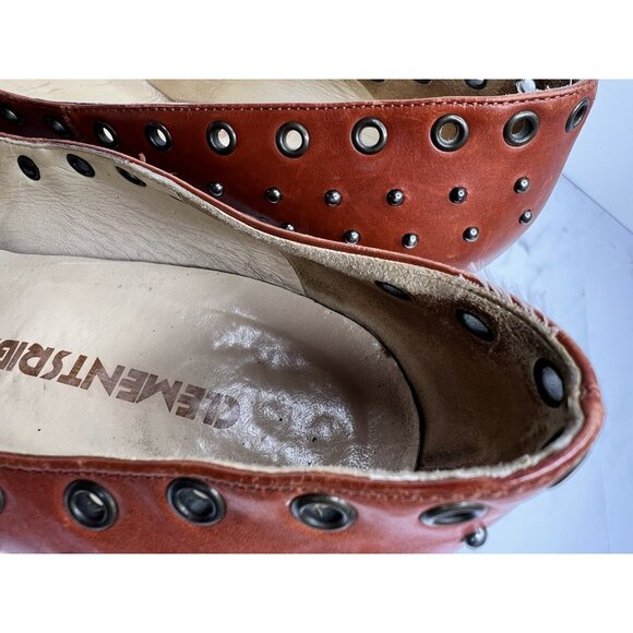 Clements Ribeiro Studded Grommet Heels Size 39 EU 9 US - Picture 8 of 16